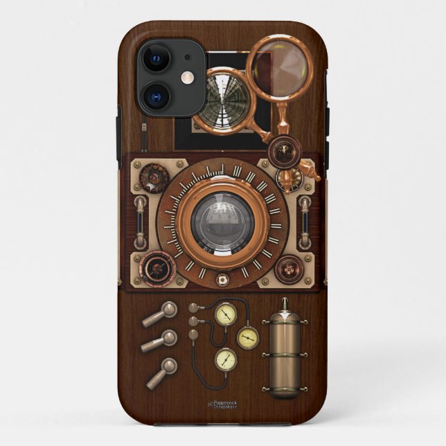 Vintage Steampunk TLR Camera Case-Mate iPhone Case (Back)