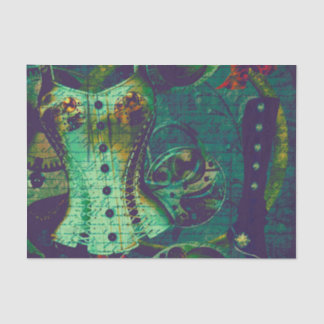Vintage Steampunk Wallpaper Tissue Paper