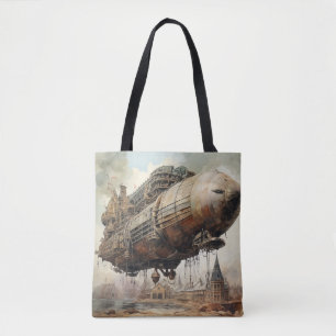 Vintage Steampunk Zeppelin (2) Tote Bag