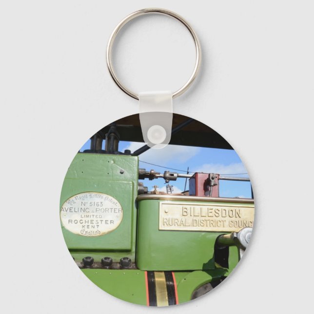 Vintage Steamroller Key Ring (Front)
