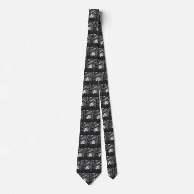 Vintage Steel Construction Skyscraper Architecture Tie (Front)