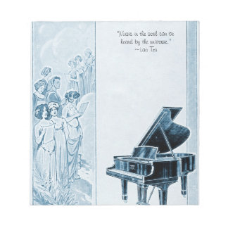 Vintage Steinway Piano Angels Ad Notepad