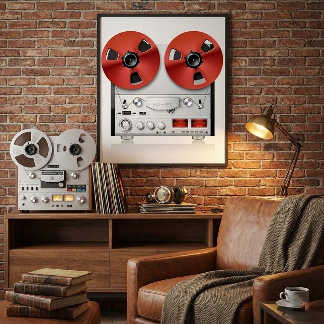 Vintage Stereo Poster (Creator Uploaded)