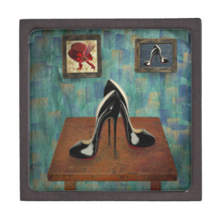 Vintage Stiletto Painting - Digital Art Gift Box