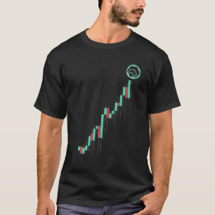 Vintage Stock Chart HEX Coin To The Moon Crypto To T-Shirt