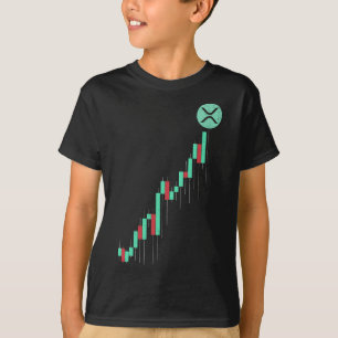 Vintage Stock Chart Ripple XRP Coin To The Moon Cr T-Shirt