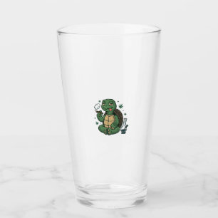 Vintage Stoner Turtle Vector Shirt Design_1 Glass