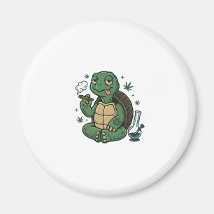 Vintage Stoner Turtle Vector Shirt Design_1 Magnet