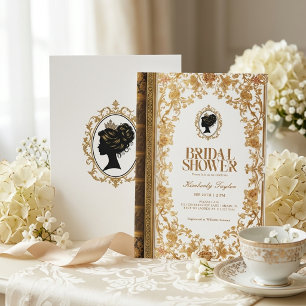 Vintage Story Book New Chapter Bridal Shower Invitation