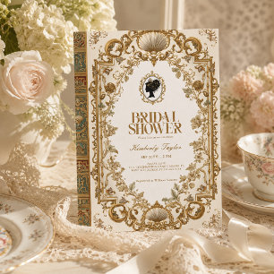 Vintage Story Book New Chapter Bridal Shower Invitation