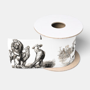 Vintage Storybook Animal Parade: Nursery Wall Art  Satin Ribbon