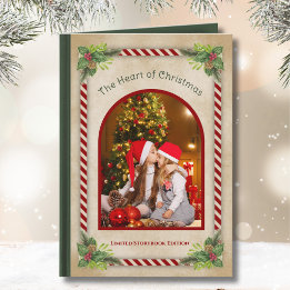Vintage Storybook Christmas Novel Photo Holiday Card