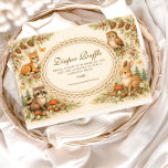 Vintage Storybook Woodland Diapper Raffle Enclosure Card<br><div class="desc">This charming woodland baby shower design features adorable forest animals gathered around a delicate vintage frame, creating a warm storybook scene perfect for celebrating a little one on the way. Sweet illustrations of a bunny, raccoon, squirrel, and owl are surrounded by tiny mushrooms, pinecones, wildflowers, and soft woodland greenery. The...</div>