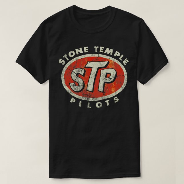 Vintage STP Pilots Oil T-Shirt (Design Front)