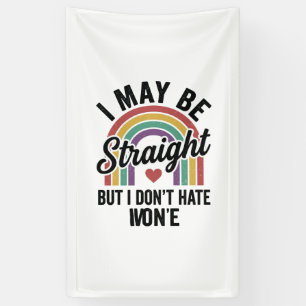 Vintage Straight But Kind Rainbow Pride Shirt_1 Banner