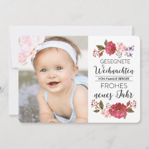 Vintage-Strauß Urlaub Foto-Gruß