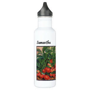 Vintage Strawberries, Strawberry Plants on a Farm 710 Ml Water Bottle
