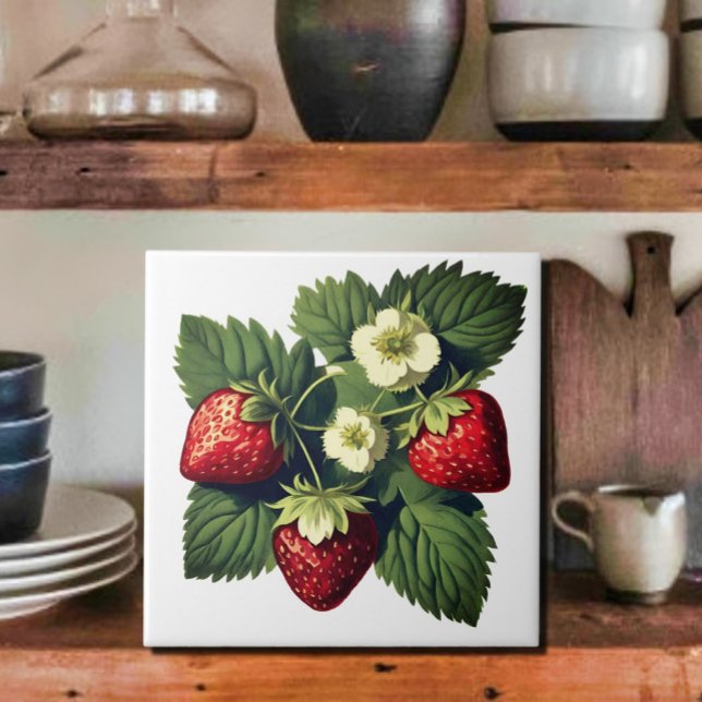 Vintage Strawberries  Tile (Creator Uploaded)