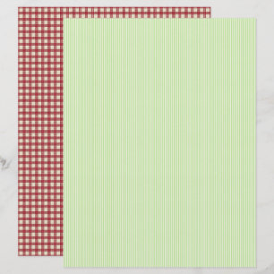 Vintage Strawberry Farm Scrapbook Paper