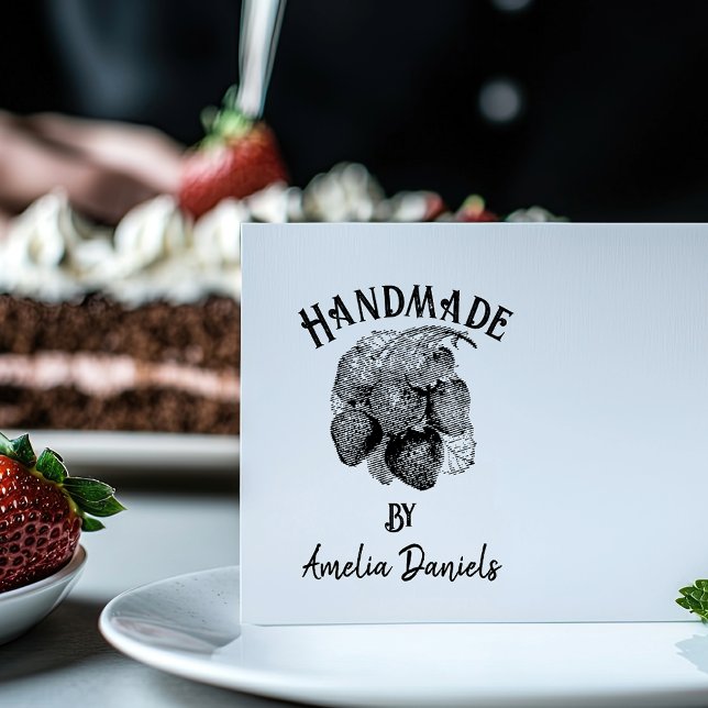 Vintage Strawberry Handmade By Rubber Stamp (Creator Uploaded)