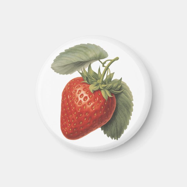 Vintage Strawberry  Magnet (Front)