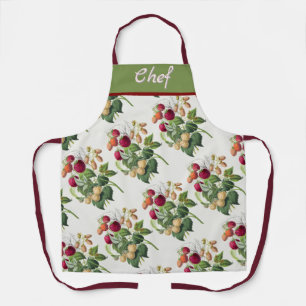 Vintage Strawberry Personalised Colourful Fruit Apron