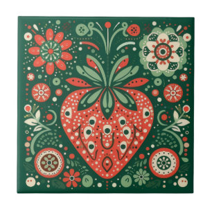 Vintage Strawberry tile