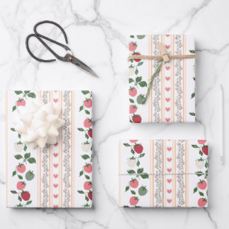 Vintage Strawberry Wallpaper - Greta Wrapping Paper Sheet