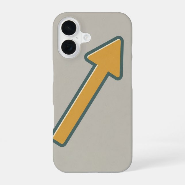 Vintage Street Arrow iPhone 16 Case (Back)