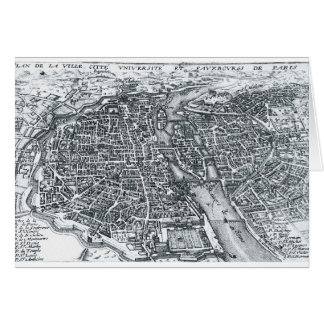 Vintage Street Map of Paris France