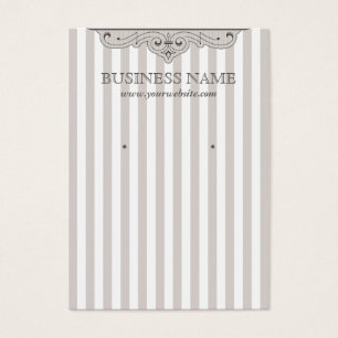 Vintage Stripe Lines Earring Display Card