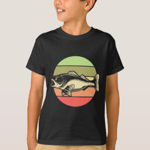 Vintage striped bass striper funny fisherman T-Shirt