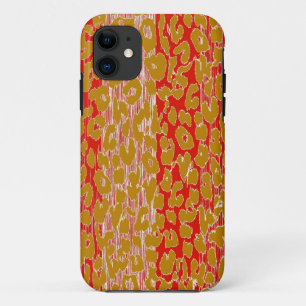 Vintage Stripes Leopard Print Skin Case-Mate iPhone Case