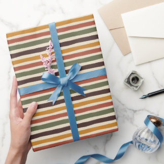 Vintage Stripes Wrapping Paper