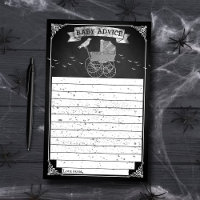 Vintage Stroller Halloween Baby Shower Advice