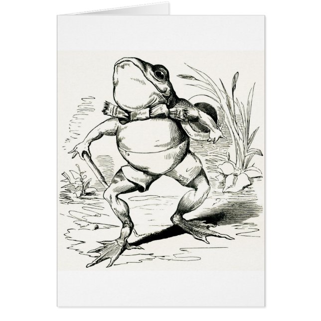 Vintage - Strutting Debonair Frog, (Front)