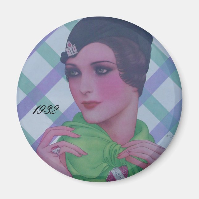 Vintage Style 1932 Magnet (Front)