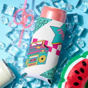 Vintage Style 1990 Stereo Seltzer Can Cooler