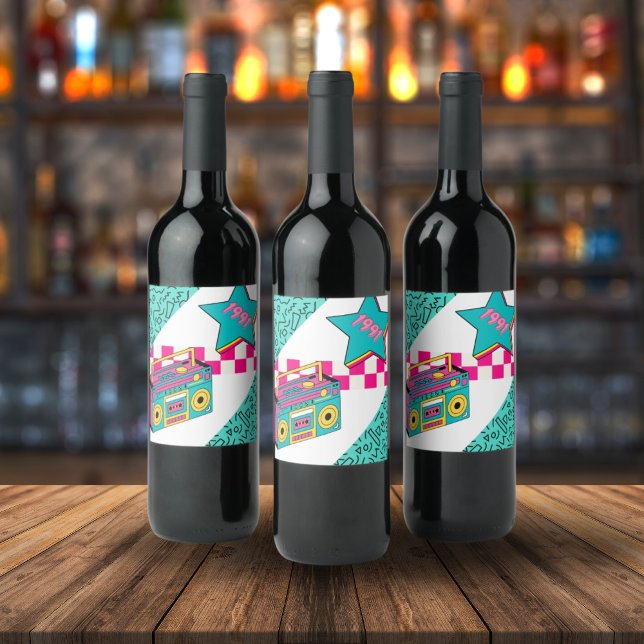 Vintage Style 1991 Stereo  Wine Label (Creator Uploaded)