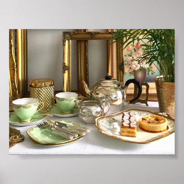 Vintage Style Afternoon Tea Poster (Front)
