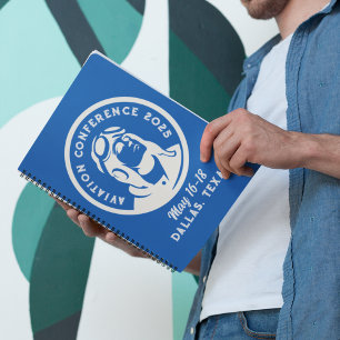 Vintage-Style Aviation Conference Notebook