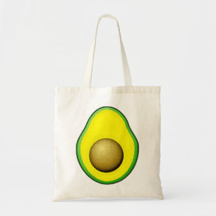 Vintage Style Avocado Drawing Tote Bag