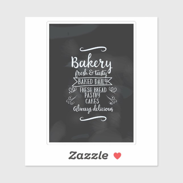 Vintage style Bakery Chalkboard poster (Sheet)