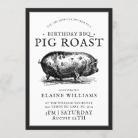 Vintage Style | Birthday BBQ Pig Roast Party