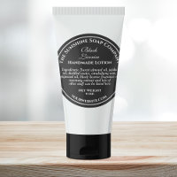 Vintage style black with white text soap cosmetic