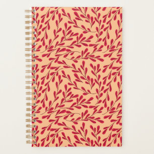 Vintage-style blue color botanical pattern planne planner