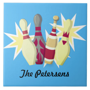 Vintage-style Bowling Tile