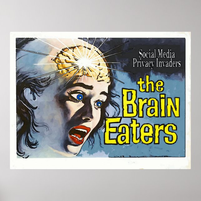Vintage Style, Brain Eater, Fake Cinema Poster (Front)