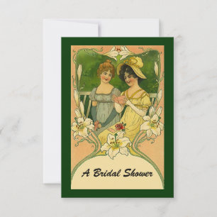 Vintage Style Bridal Shower Receiving Invitations