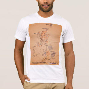 Vintage style British Isles Shipping Forecast T-Shirt